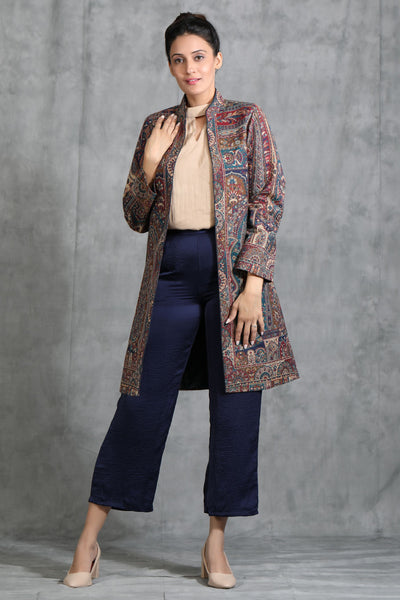 -  Vintage Full Jacket with Paisley Design