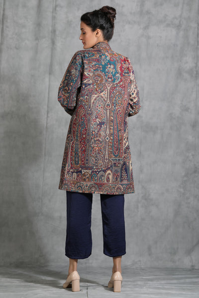 -  Vintage Full Jacket with Paisley Design