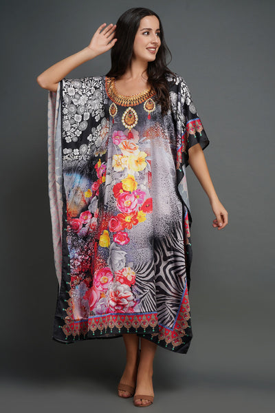 -  Pure Silk Kaftan