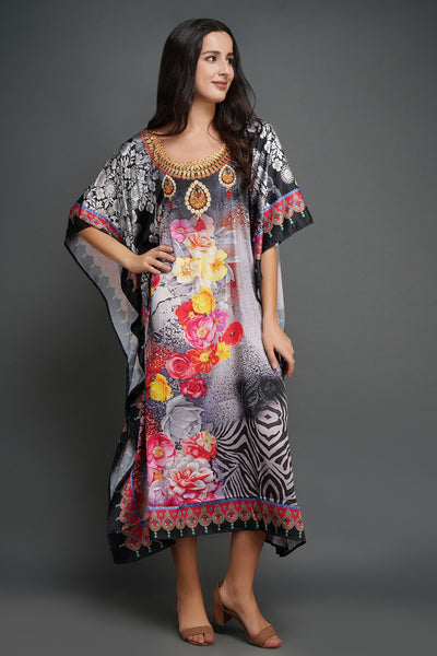 -  Pure Silk Kaftan