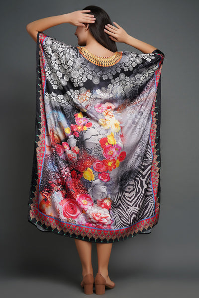 -  Pure Silk Kaftan