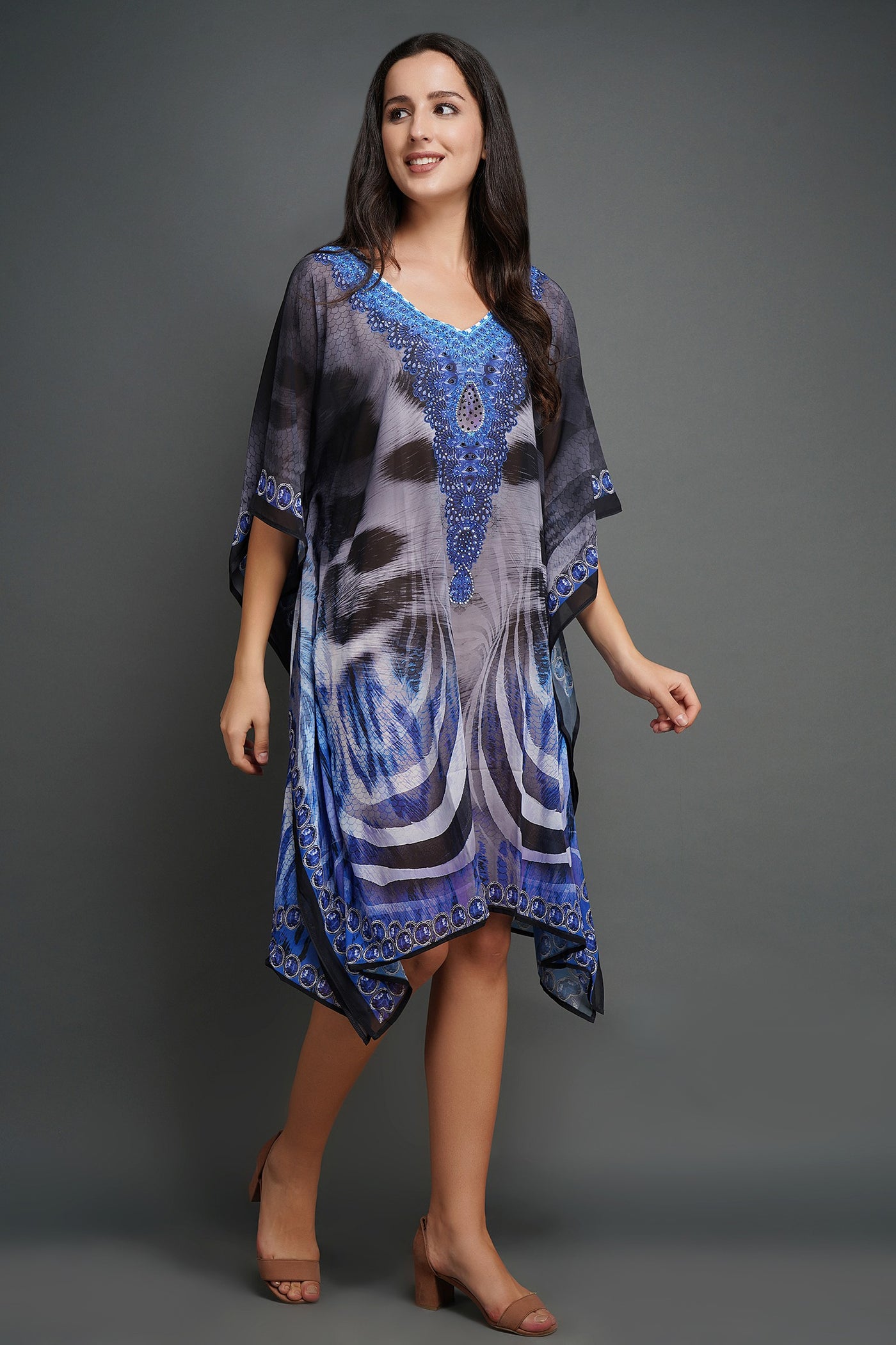 -  Pure Silk Kaftan