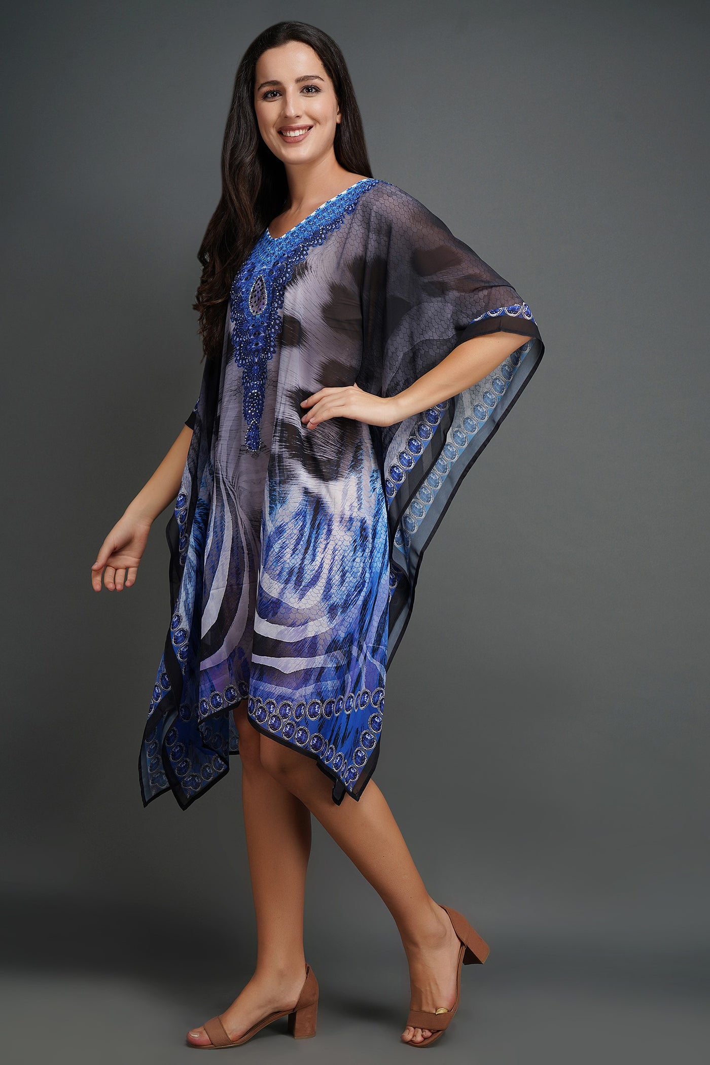 -  Pure Silk Kaftan