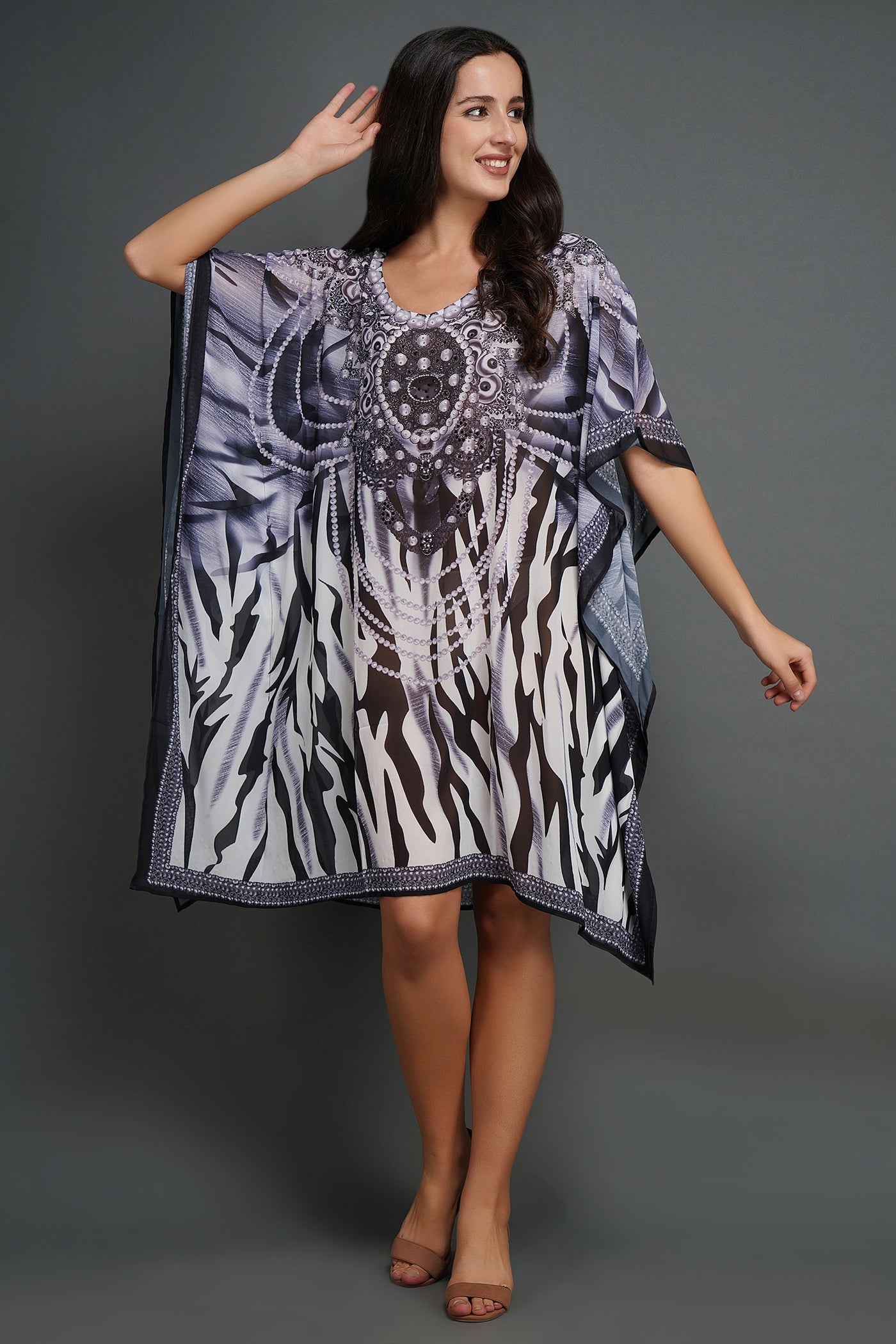 -  Pure Silk Kaftan
