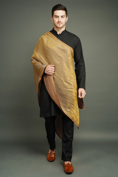 Handwoven Pashmina In Reversible Zari Design