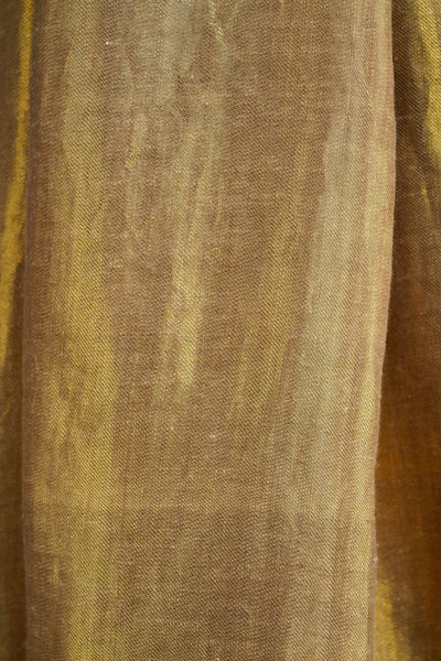 -  Golden Beige Reversible Handwoven Zari Shawl