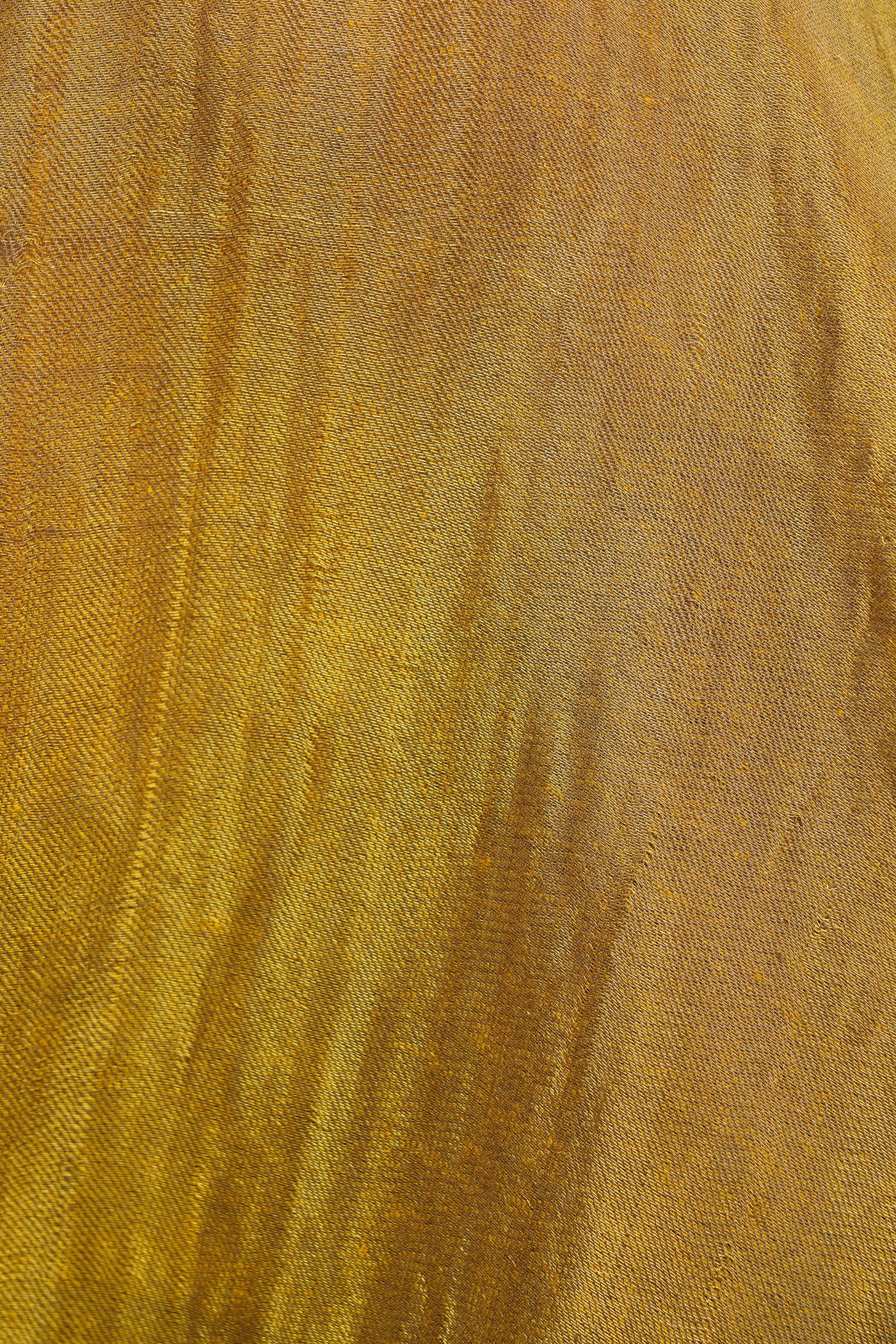 -  Handwoven Golden Zari Pashmina Shawl