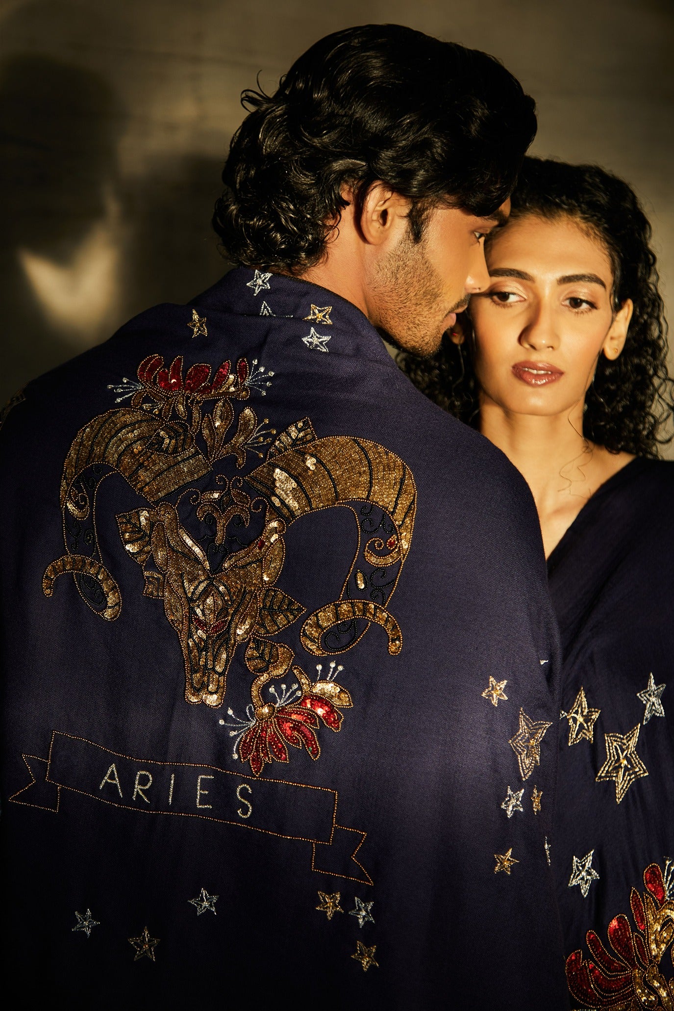 Aries Sequence Pipe Work and Thread Work Shawl