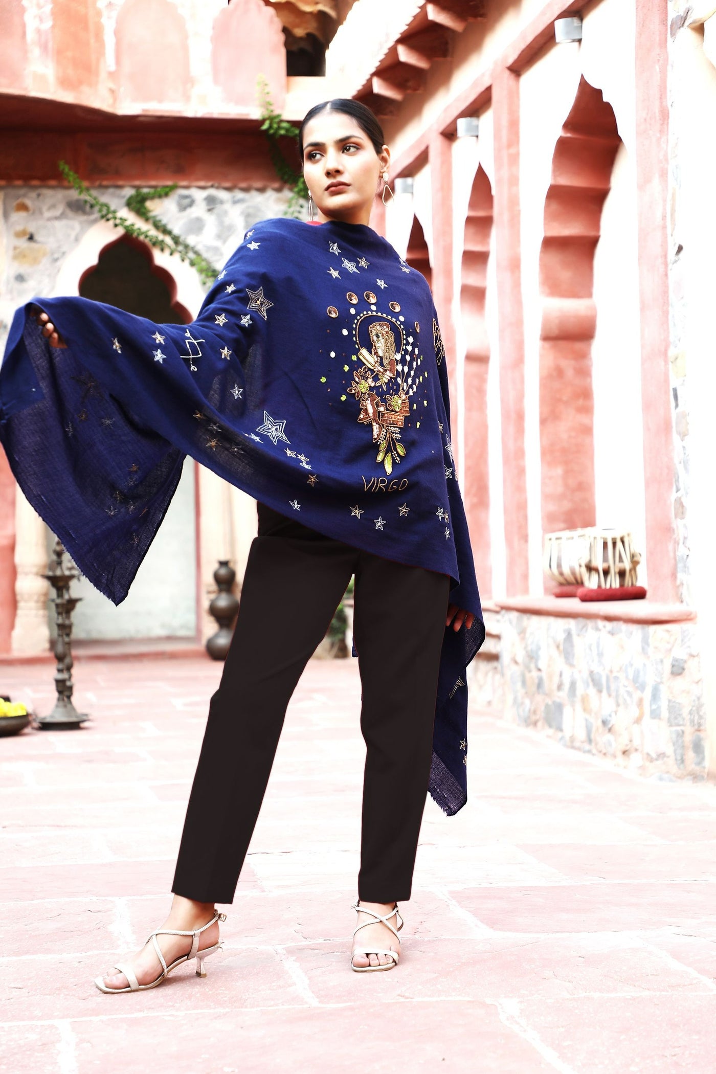 -  Virgo Sequence Pipe Work and Thread Work Shawl