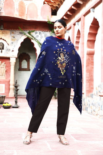 -  Virgo Sequence Pipe Work and Thread Work Shawl