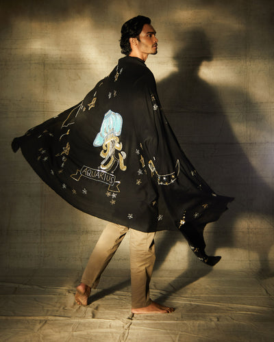 -  Aquarius Sequence Pipe Work and Thread Work Shawl