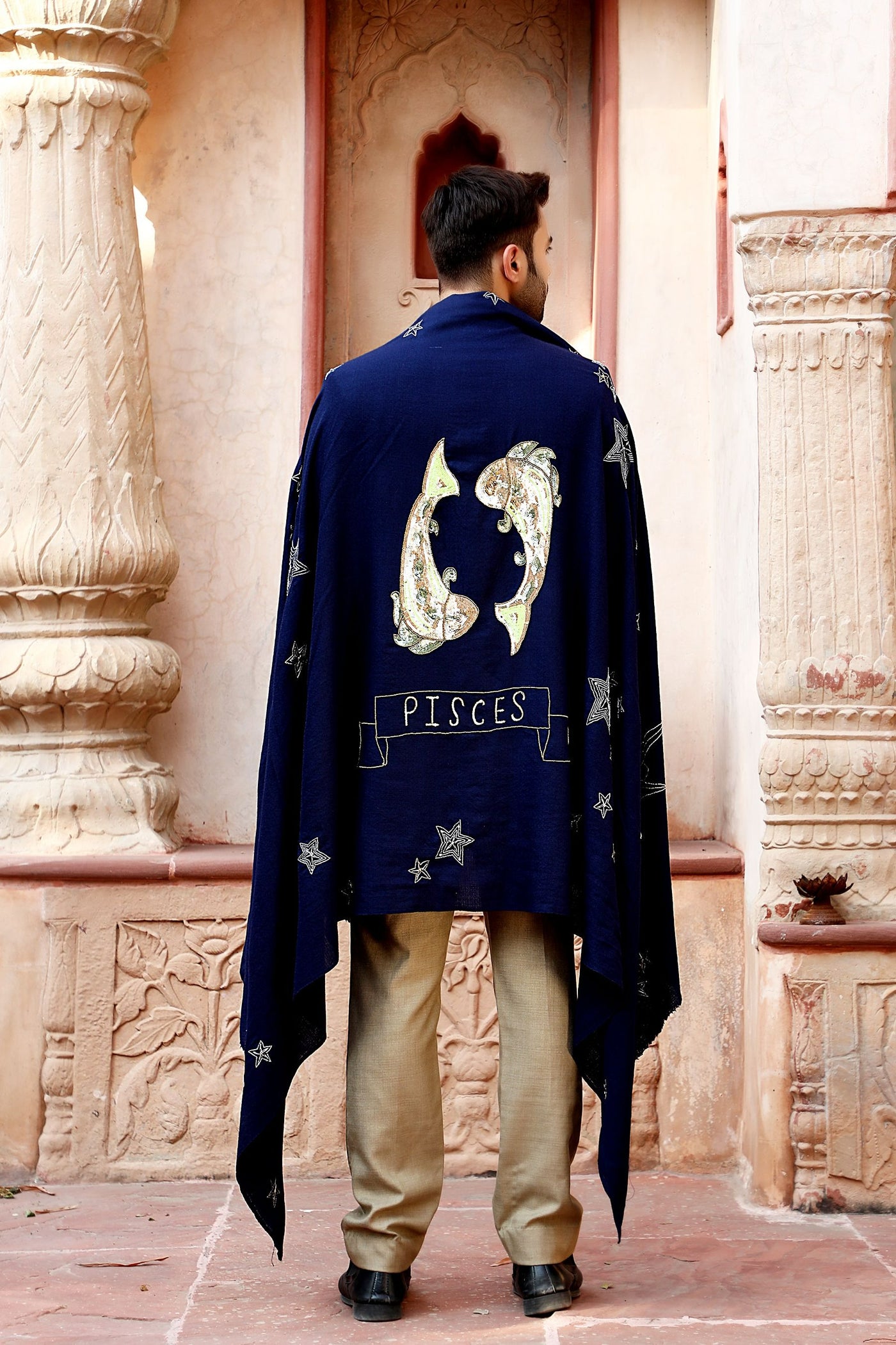 -  Pisces Sequence Pipe Work and Thread Work Shawl