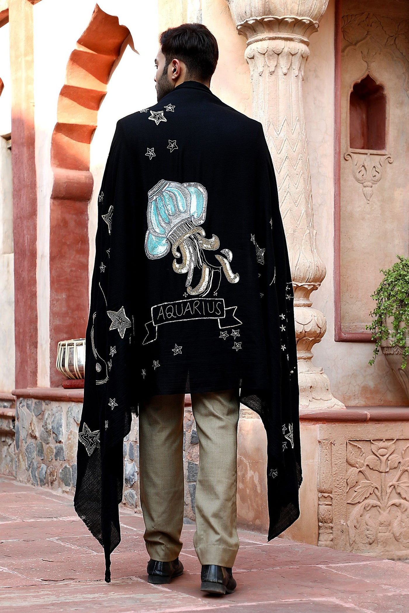 -  Aquarius Sequence Pipe Work and Thread Work Shawl