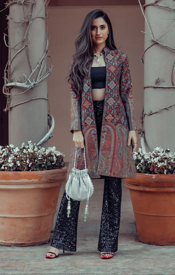 Shivani Raina In Vintage Paisley Jacket